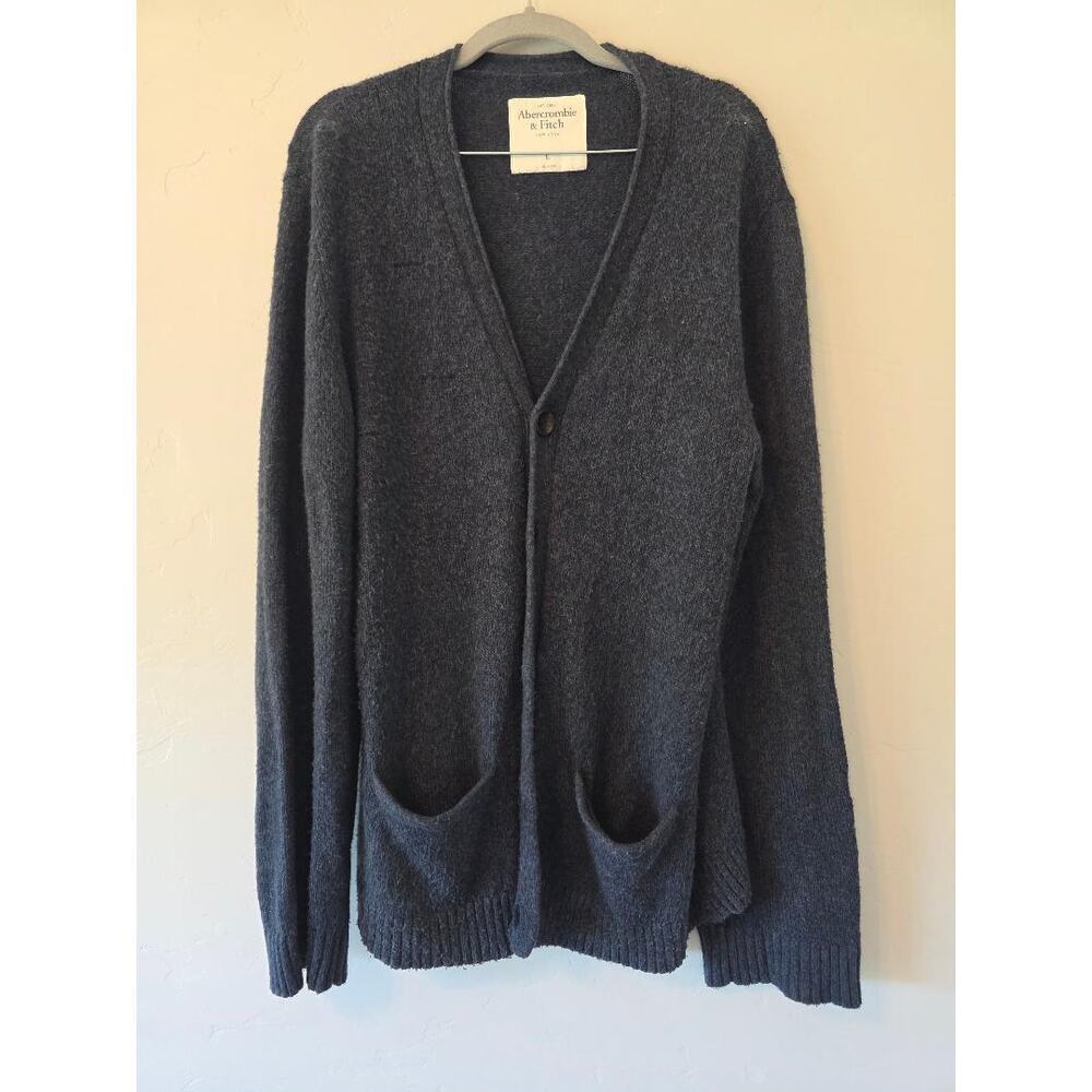 Abercrombie & Fitch Oversized Grandpa Cardigan Dark Academia Sweater L